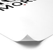 Love You More Artistic Design Style  ポスター (角)