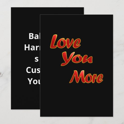 Love You More Balanced Visual Design  シーズンカード (正面/裏面)