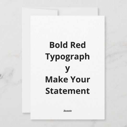 Love You More Bold Red Romantic Typography  シーズンカード (裏面)