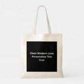 Love You More Clean Typography Style  トートバッグ (裏面)