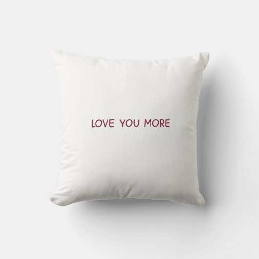 Love You More Contemporary Design  クッション (正面)