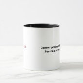 Love You More Contemporary Design  マグカップ (中央)