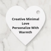 Love You More Creative Minimal Style  フェイバータグ (裏面)