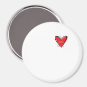 Love You More Creative Minimal Style マグネット (正面/裏面)