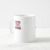Love You More Creative Style Design  コーヒーマグカップ (正面左)