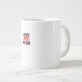 Love You More Creative Style Design  ジャンボコーヒーマグカップ (正面右)