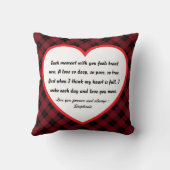 "Love You More" Custom Photo and Love Poem クッション (裏面)