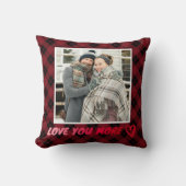 "Love You More" Custom Photo and Love Poem クッション (正面)