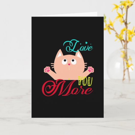 Love You More Elegant Style  カード (黄色い花)