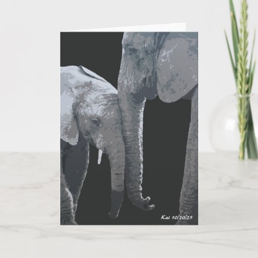 Love You More, Elephant Original Art カード (正面)