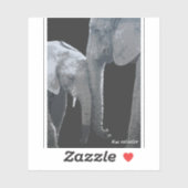 Love You More, Elephant Original Art シール (シート)