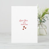 Love You More Every Day Greeting Card シーズンカード (スタンド正面)
