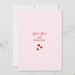 Love You More Every Day Greeting Card シーズンカード