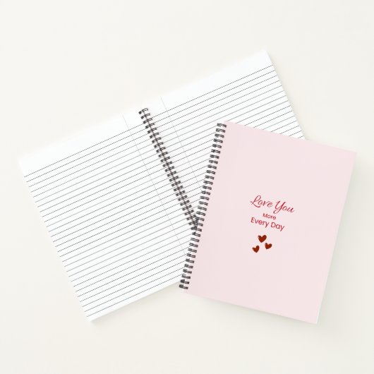 Love You More Every Day Notebook ノートブック (内部)
