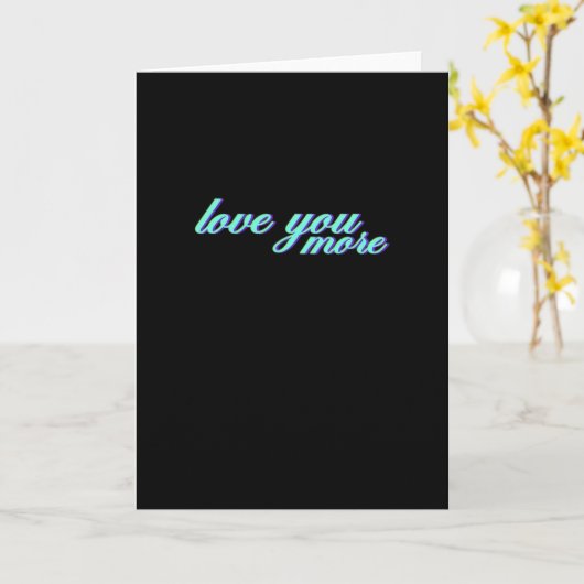 Love You More Expressive Art  カード (黄色い花)