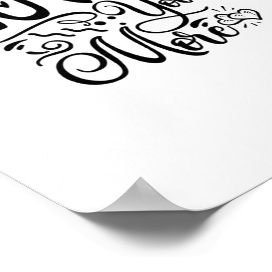 Love You More Funny Quote Playful Style  ポスター (角)