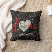 Love You More Hawaiiビーチとコーラルハート写真 クッション (ブランケット)