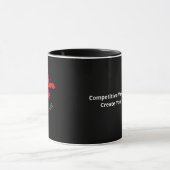 Love You More I Win Funny Valentines Style マグカップ (中央)