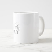 Love You More Minimal Aesthetic Design  ジャンボコーヒーマグカップ (正面右)