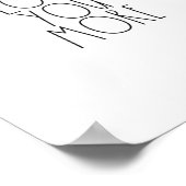 Love You More Minimal Aesthetic Design  ポスター (角)