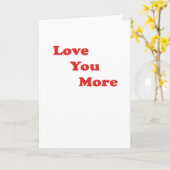 Love You More Minimal Design  カード (黄色い花)