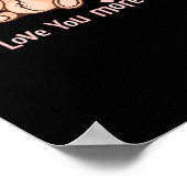 Love You More Minimal Design  ポスター (角)