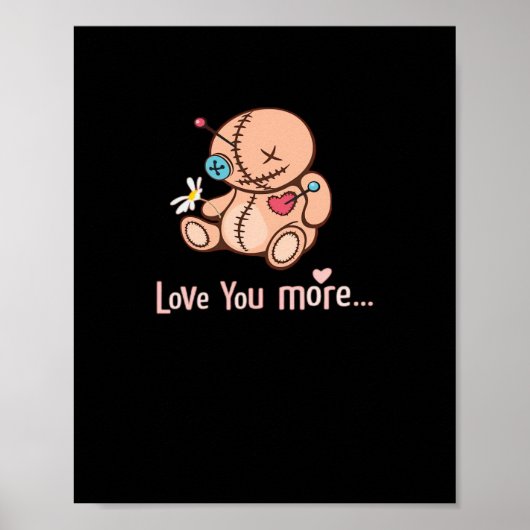 Love You More Minimal Design  ポスター (正面)