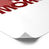 Love You More Minimal Design  ポスター (角)