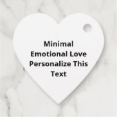 Love You More Minimal Heartfelt Design  フェイバータグ (裏面)