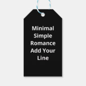 Love You More Minimalist Love Quote  ギフトタグ (裏面)
