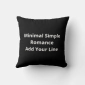 Love You More Minimalist Love Quote  クッション (裏面)