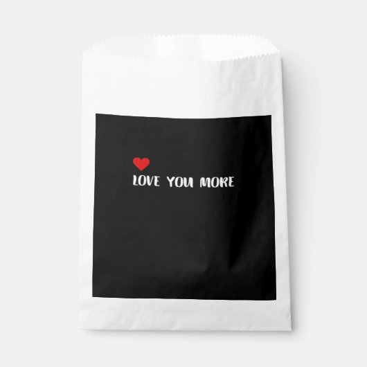 Love You More Minimalist Love Quote  フェイバーバッグ (正面)