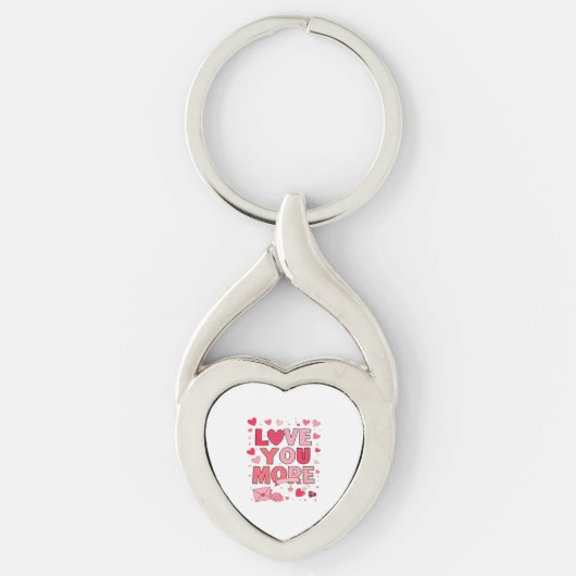 Love You More Polished Love Design  キーホルダー (正面)