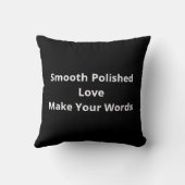 Love You More Polished Style クッション (裏面)