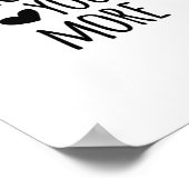 Love You More Quote Timeless Classic Style  ポスター (角)
