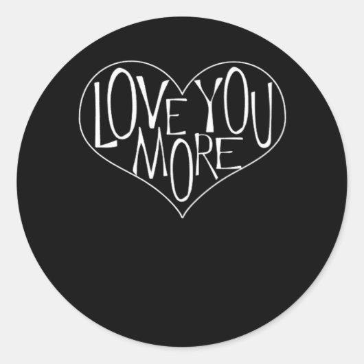 Love You More Refined Aesthetic  ラウンドシール (正面)