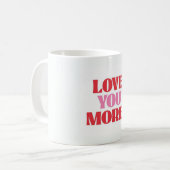 Love You More Retro Valentine= コーヒーマグカップ (正面左)