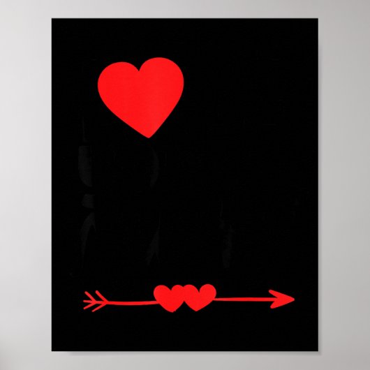 Love You More Shirt,his And Her Valentines Day Shi ポスター (正面)