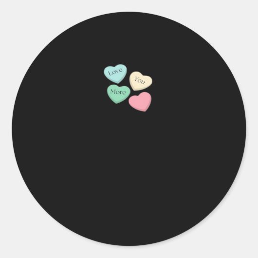 Love You More Signature Design  ラウンドシール (正面)
