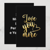 Love You More Soft Modern Style  シーズンカード (正面/裏面)