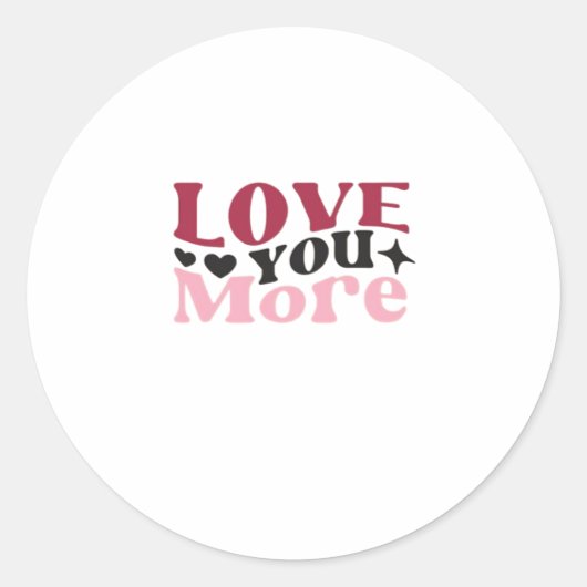 Love You More Subtle Detail Design  ラウンドシール (正面)