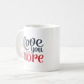 Love You More Subtle Detail Style  コーヒーマグカップ (正面左)