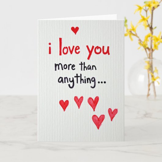 Love You More Than Anything Card カード (黄色い花)