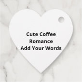 Love You More Than Coffee Cute Romantic Style  フェイバータグ (裏面)
