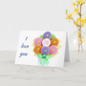 LOVE YOU ***MORE THAN COOKIES***誕生日 カード (黄色い花)