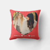 Love You Mother, カスタムハート5 Photo クッション (裏面)