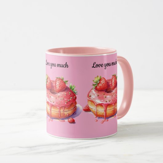 Love you much マグカップ (正面右)