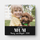 Love You Mum写真家記念モダン品 フォトプラーク (正面)