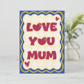 Love You Mum Card 招待状 (スタンド正面)