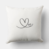 Love You Mummy Personalized Floral Throw Pillow クッション (裏面)